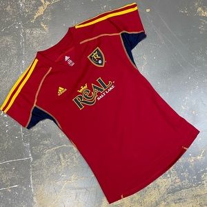 Adidas Real Salt Lake MLS Jersey Red 052564 Large Good Blue